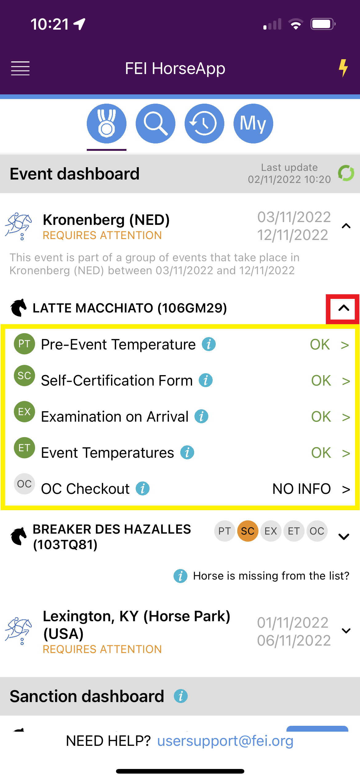FEI How To How to access and explore the Dashboard on the FEI HorseApp